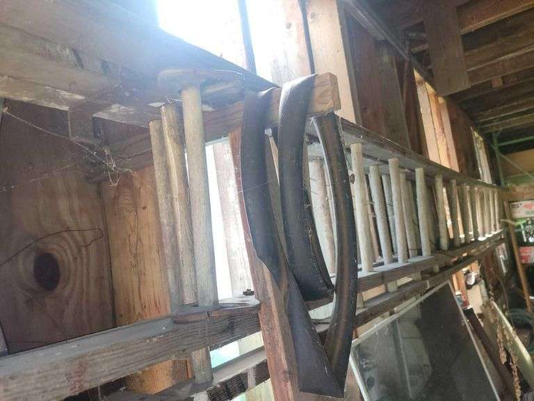 3 Wooden Ladders Approx 16ft