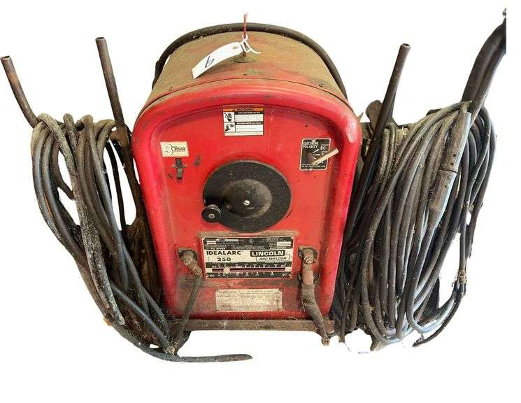 Lincoln IDEALARC 250 Arc Welder - Model 250-250 - Serial No. AC-701046 - Includes Welding Guns and Rods image