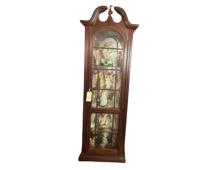 Vintage Curio Cabinet- Pulaski Keepsake Version Contents Not Included 22.5 x 14 x 78 image