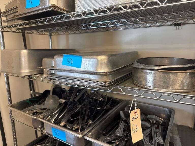 Stainless Steel Pans 6 Full Size Plus 1 6” Deep and 2 1/4 Size