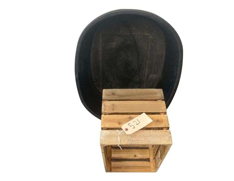 Tuff Stuff Small Black Tub, Small Wooden Crate