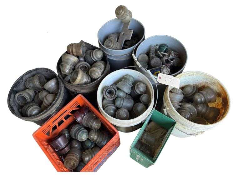 50 plus Antique Glass Insulators image