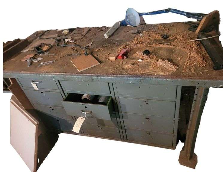 Work Table 30in H 6ft W Contents Included image