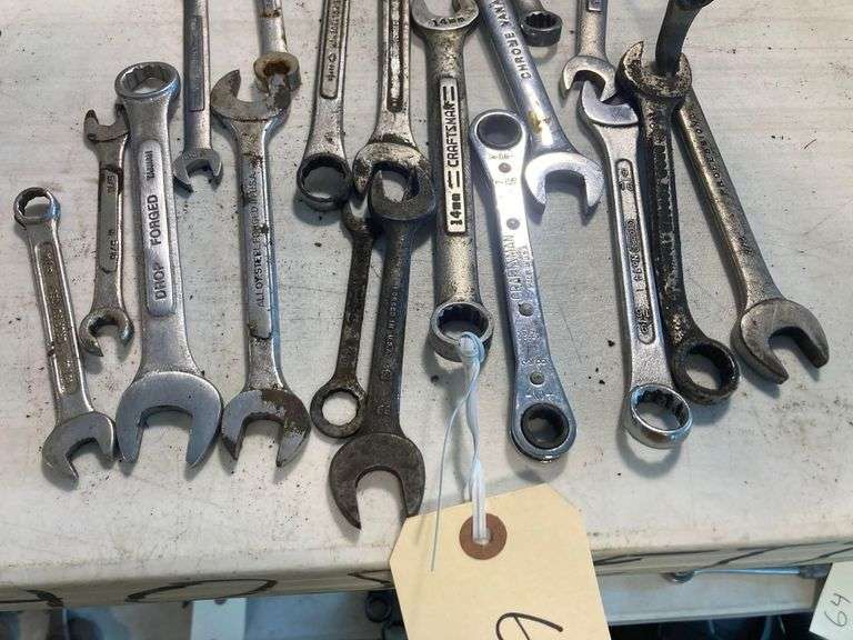 Various Sized Fixed Wrenches