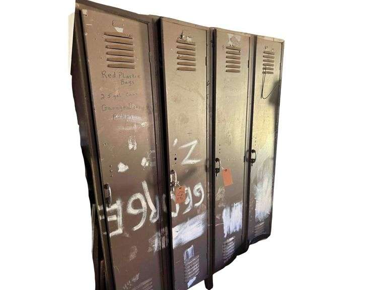 Locker Unit - 4 Lockers - 5' w and 80" tall image