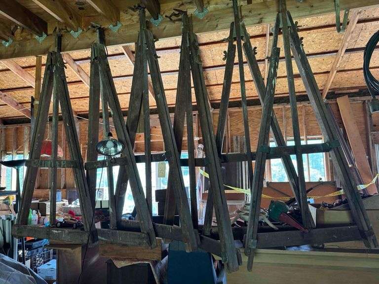 4 Triangular Shaped Frames or Easels