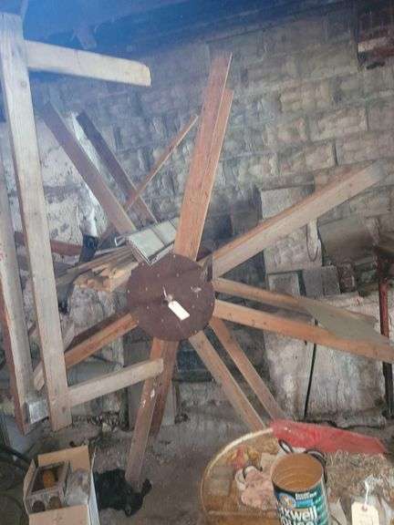 Incomplete Water Mill Approx 8ft H image