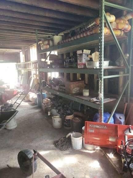 Storage Shelf Only Contents Not Included Approx 10ft H x 8ft W Must Remove After 4 On Removal Day image