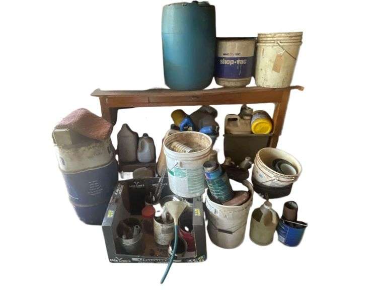 Table 5ftx2.5ftx2.5ft of Various Hardware, Wood Scrap image