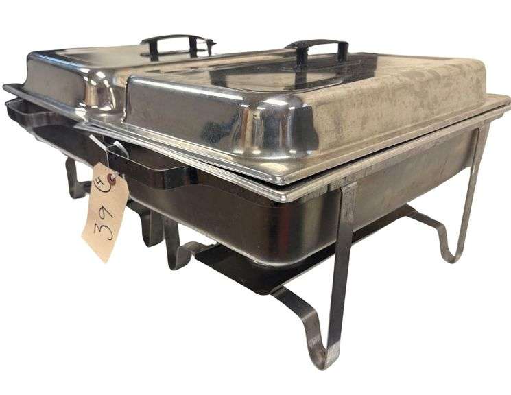 2 Rubbermaid Insulated Food Pan Carriers on Wheels