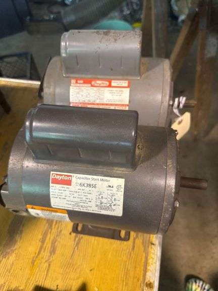 2 Dayton 1HP Capacitor Start Motors