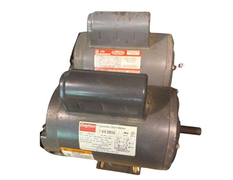 2 Dayton 1HP Capacitor Start Motors image