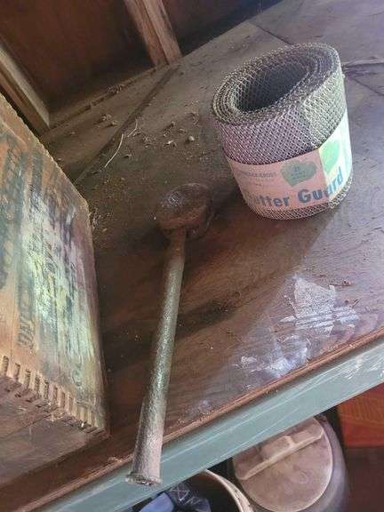 Vintage Toolboxes -Various Hardware - GutteGuard - Contents of Shelf