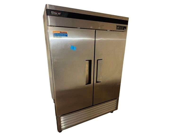 Turbo Air 2 Door Reach In Refrigerator - Model TSR-49SD - Serial No. DR49811104 - 1PH - 54in x 31in x 83in