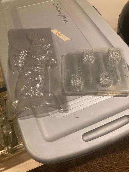 Large Lot of Chocolate Molds, Assorted Sizes and Shapes