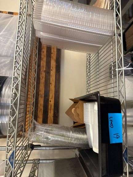 Contents of Shelf including Plastic Ware, Etc