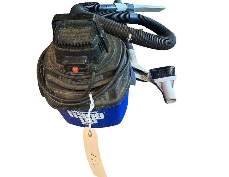 2 Wet/Dry Shop Vacs Hang Up Vacs with Attachments image