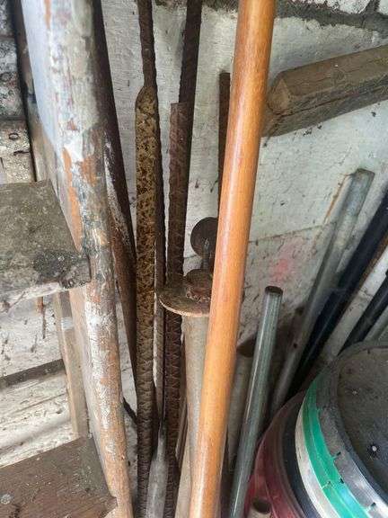 2 Ladder 4ft, Ladder 10ft, Shovel, Rake, Garden Hoe, Etc.