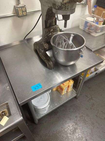36x30” Stainless Steel Table