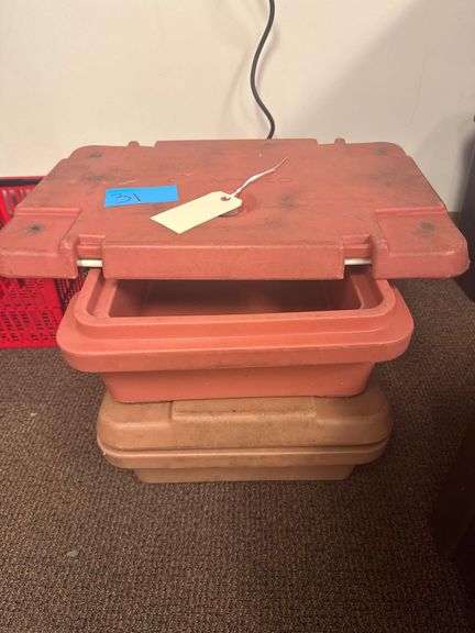 2 Cambro Hot/Cold Food Storage Boxes