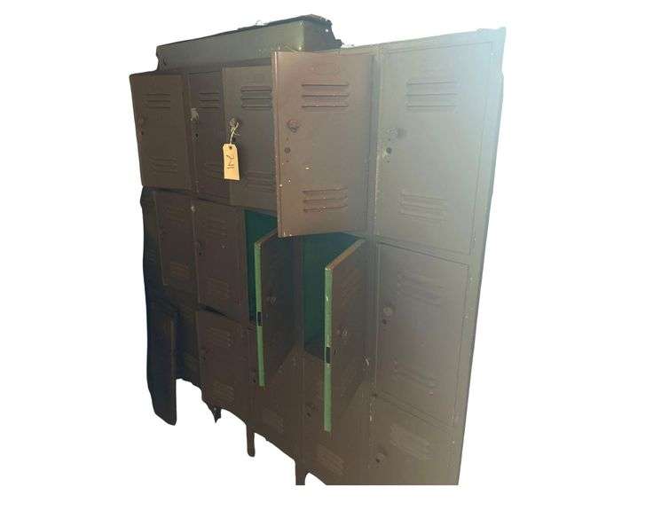 Lockers, 72in x 66in x 15in and Contents - Ceiling Fan, Lights, Tarps image
