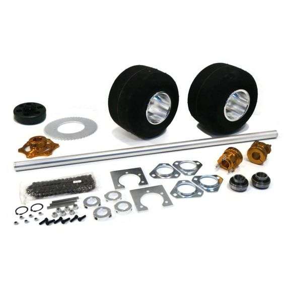 ROP Shop 40” Shaft Axle and Wheel Kit for Drift Trike, New in Box image