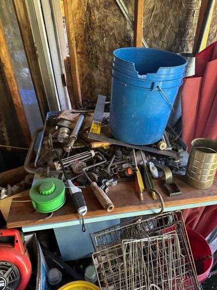 Hand Tools, Homelite Blower, Rakes and Yard Tools, and other Misc.