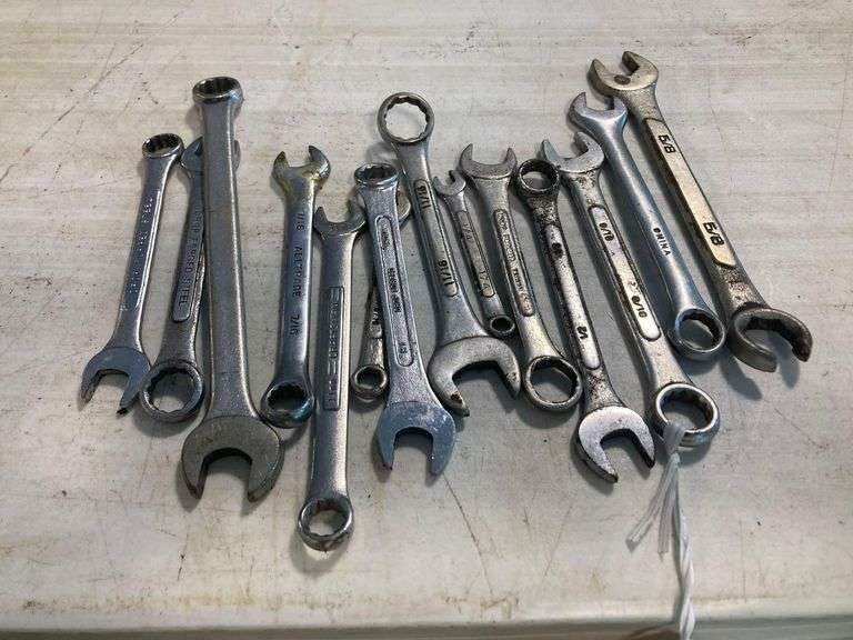 Various Sized Fixed Wrenches