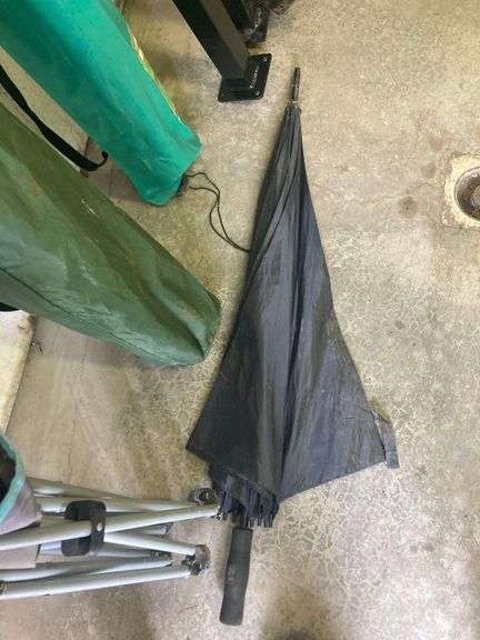 3 Lawn Chairs, Umbrella, Beach Umbrella