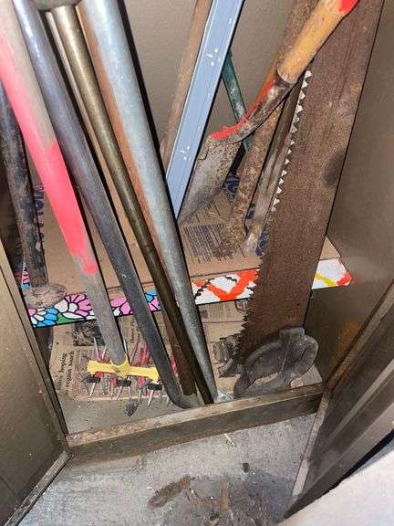 Metal Cabinet 5ft with Pipe Bender, Hand Tools