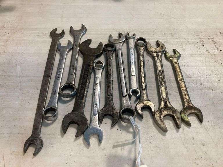Various Sized Fixed Wrenches