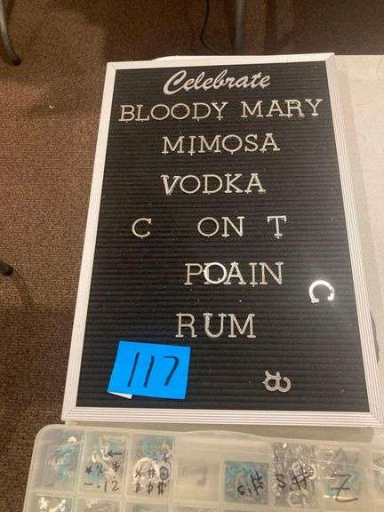 Money Drawer For Cash Register, Letter Board with Letters of Various Size, Color, and Font