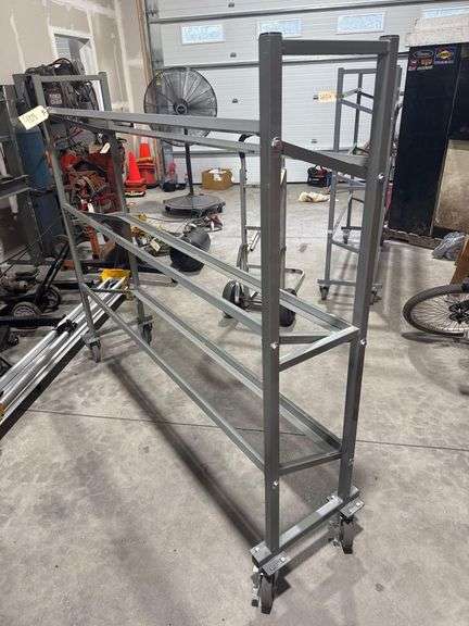 Rolling 3 Tier Shelf Unit - 75” Wide image