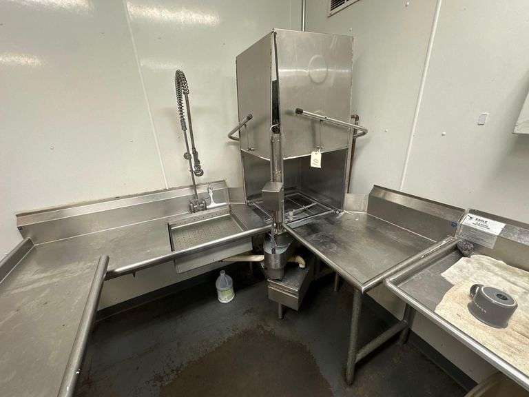American Dish Service Upright Dish Machine w/ Dish Tables - Model AFC-3D-S - Serial No. 58468 - 120V - 77in x 94in x 72in