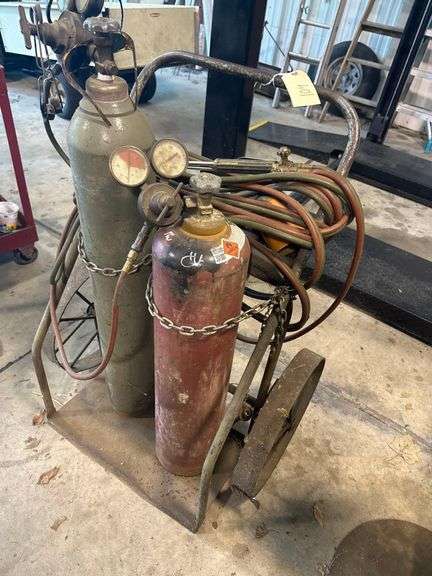 Welding Cart With Tanks & Torches