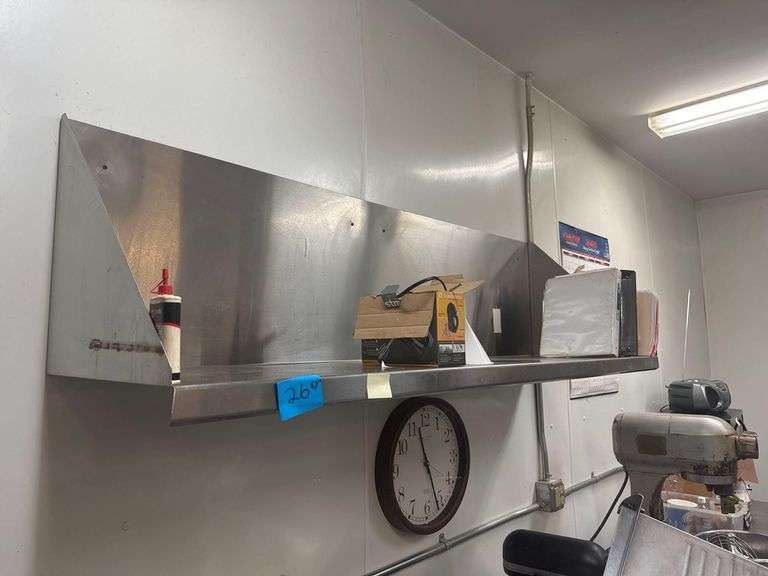 67” Stainless Wall Shelf
