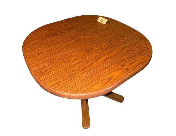 Wooden Dining Table w/ 2 Rolling Arm Chairs - 40in x 40in x 39in image