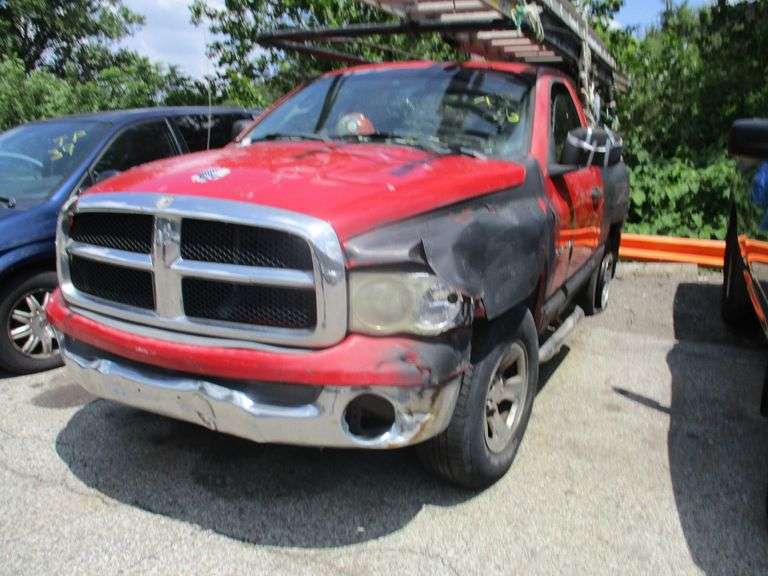 RED, 2005, DODGE RAM PICKUP, 1D7HU16N25J528873, KEY ,