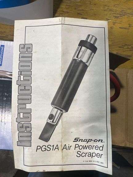 Snap-On Pneumatic Scraper - Model PGS1A
