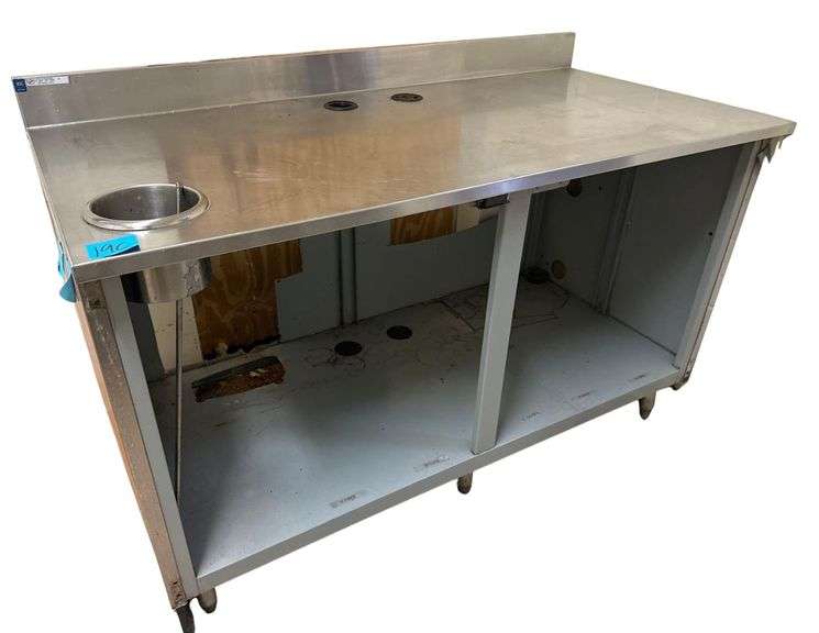 Stainless Steel Prep Station - 60in x 30in x 41in