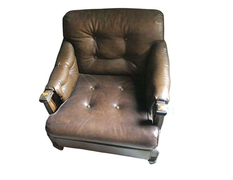 Brown Leather Armchair