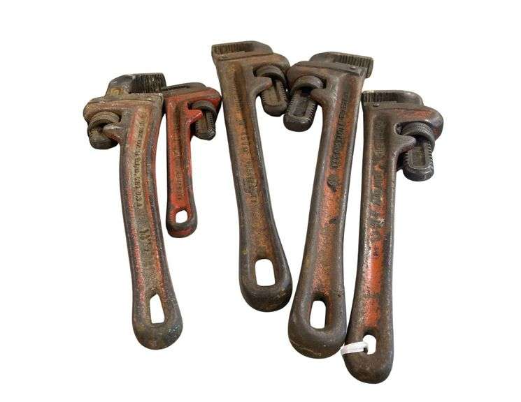 Various Sized Pipe Wrenches image