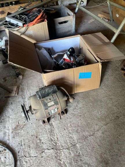Box of Clamp Lamps, Electric Motor