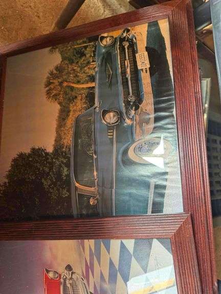 Car and Motorcycle Pictures, Some Framed