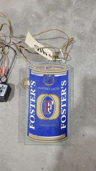 Foster's Window Sign 11", doesn't light up. image