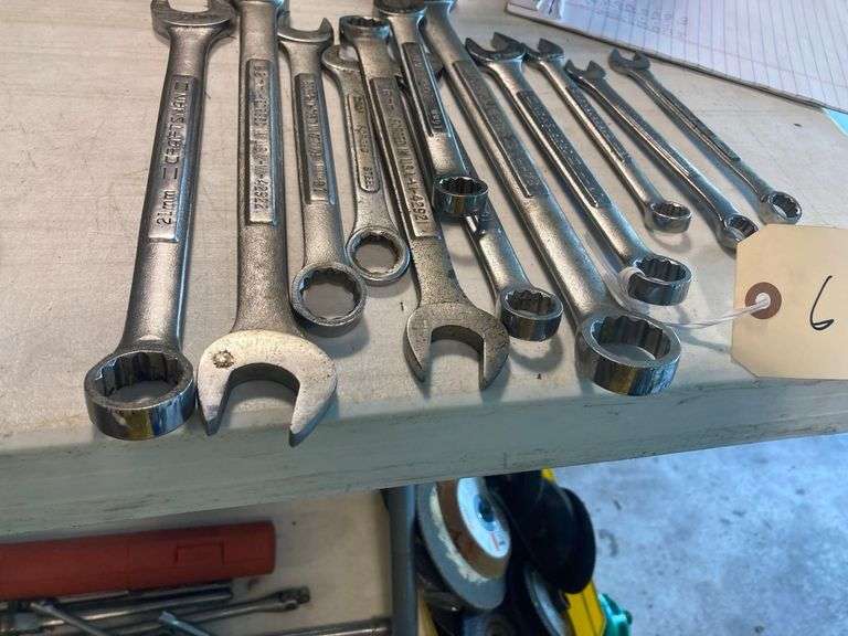 Various Sized Fixed Wrenches
