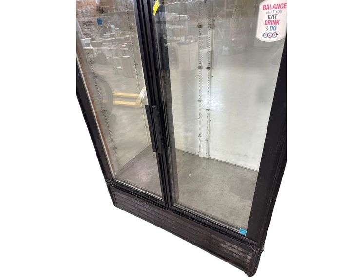 True Mfg. 2 Door Reach In Merchandiser - Model GDM-49EM - Serial No. 5225046 - 1PH - 54in x 30in x 79in