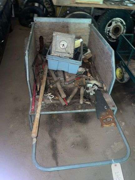 Wagon with Hand Tools, Other Miscellaneous Items