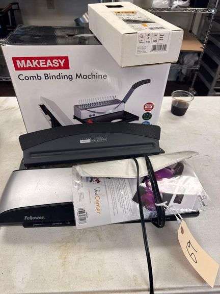 Comb Binding Machine, Fellowes Laminator