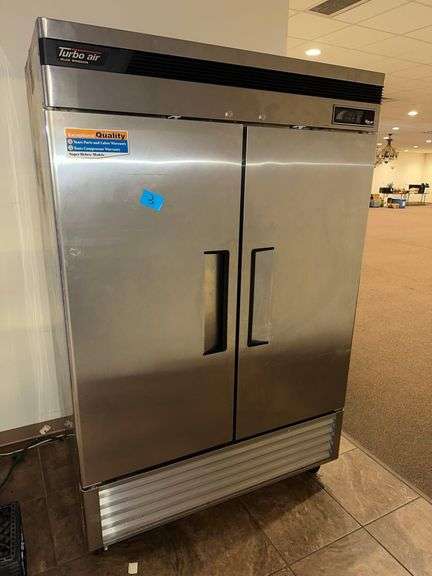 Turbo Air 2 Door Reach In Refrigerator - Model TSR-49SD - Serial No. DR49811104 - 1PH - 54in x 31in x 83in